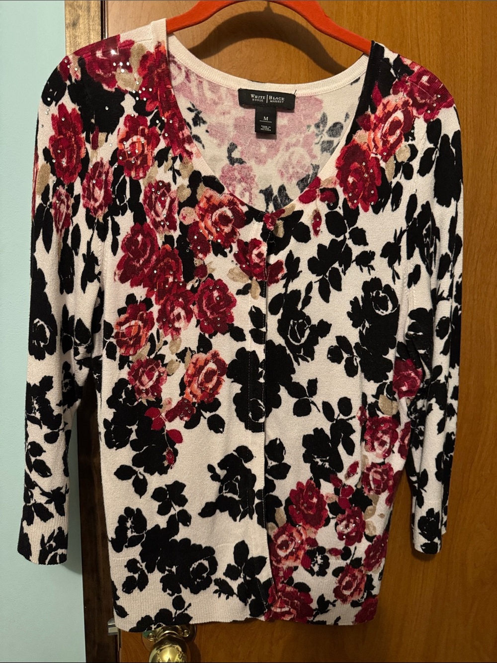 Floral Lightweight Cardigan Sweater